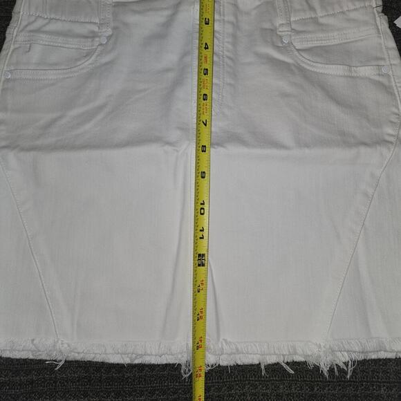Liverpool Gia Glider skirt sz 6 petite Raw hem 80's vintage look mini skirt NWT - Picture 5 of 11